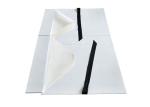 White Flat Folding Ribbon Magnetic Closure Gift Box Easy Transportation For