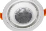 28 W White Aluminum High Power COB LED Spot Light Fittings IP20 Adjustable Beam