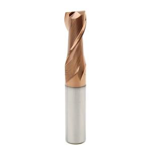 Wholesale HRC55 Carbide Flat End Mill Copper Coated 2mm Square Milling Cutter from china suppliers