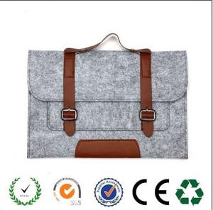 China New products 13 inch felt laptop messenger bag with belt shoulder on sale
