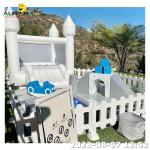 Purple Soft Play Equipment For Kids Outdoor Indoor Soft Playground With Ball Pit