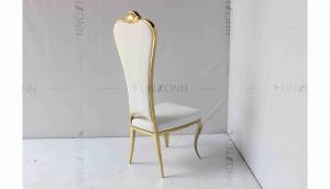 China High Back Golden Bride And Groom Chair Elegant Wedding Banquet Chair on sale