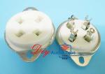 Ceramic Material Vacuum Tube Sockets U4A 4 Pin Tube Socket For 300B , 2A3 , 811