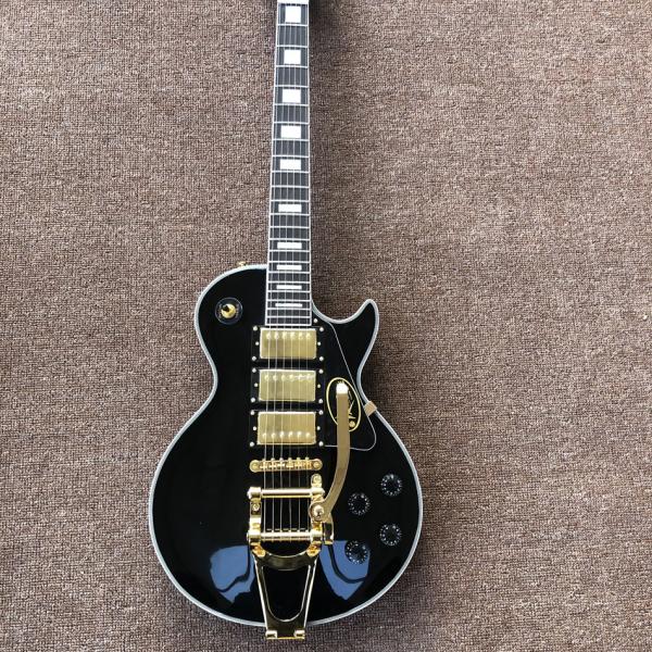 Custom Grand LP Style Electric Guitar with Rosewood Fingerboard White Binding