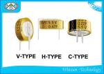 Yellow 0.1F~1.0F Digital Power Capacitor OF Lamination Coin Type 5.5 V Super