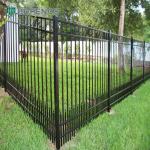 Custom Residential Steel Fencing Black Metal Picket Decorative Wrought Iron