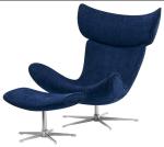 Imola Chair with Stool Vintage Chair Single Sofa Hotel Lobby lounge Armchair