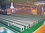 Powder Coating Pallet Conveyor Systems , Gravity Roller Track Conveyor