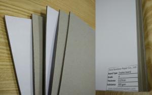 Wholesale Rigid Gray Paperboard Single Side Coated Duplex Board Grey Back 1550gsm Stiffness from china suppliers