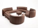 Modern Restaurant Booth And Table Set U Shaped Banquette Bench