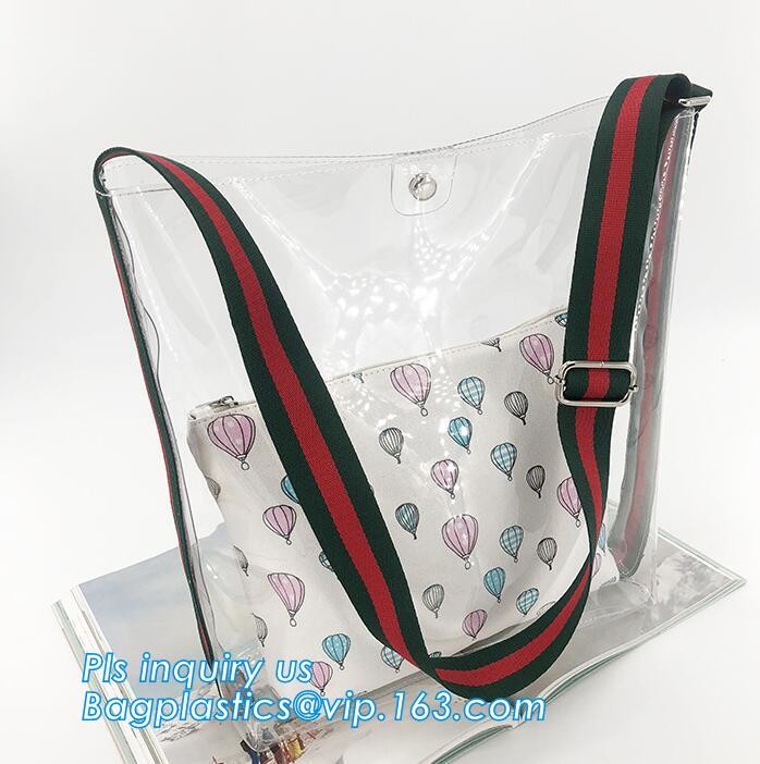 PVC summer waterproof transparent jelly beach shopping shoulder bag for women, Women Colorful Soft Candy Color PVC Handb