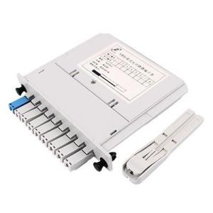 China Fast Connect Cassette Type PLC Splitter 1x8 Optical Splitter For FTTH on sale