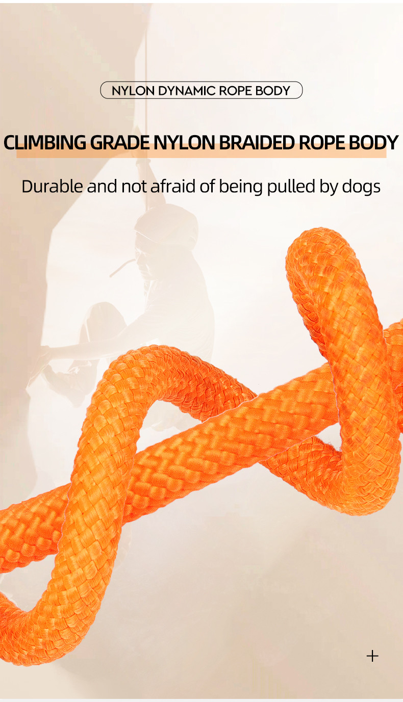 Pet Nylon P Chain Leash Dog Explosion-Proof Punch Handle Integrated Dog Walking Rope