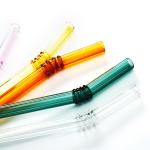 Curved Reusable Borosilicate Bent Glass Straws
