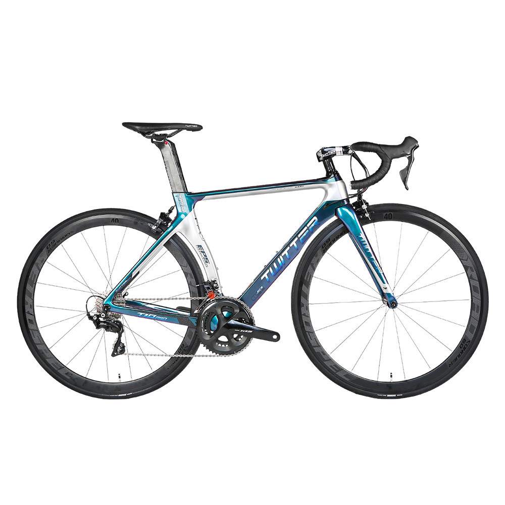 TWITTER T10 Pro Carbon Fiber Racing Bike , 50cm Road Bike Holographic Color