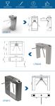 UNIQSCAN Brushless Motor Tripod Turnstile Gate 24V Vertical ID Access System