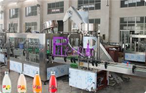 China Full Auto Glass Bottle Liquid Filling Machine , Fruit Juice Filler 8000BPH on sale