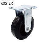 6in 8in Heavy Duty Black Rubber Caster Wheel for Industrial Equipment Roller