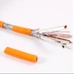 Wholesale Bulk CAT6 SFTP LSZH Orange Ethernet Cable 23AWG for Data Centers &