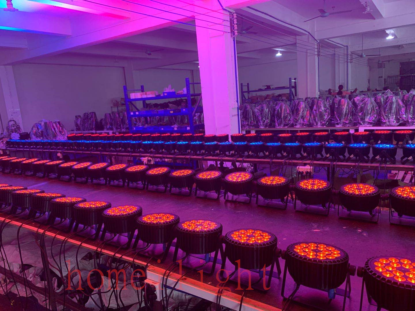18*18W 6 In 1 Flat Par LED Lights , Par LED RGBWAUV 5000 Lumens For Wedding Party DJ