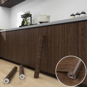 Wholesale Interior Decoration Self Adhesive Wallpaper with 3D Effect and Wood Grain Design in Stripes Plaid from china suppliers