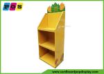 Multifunctional Shelf POP Cardboard Floor Displays Fixture With Metal Pegs On