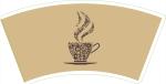 Waterproof PE Coated Paper Cup Fan 280gsm Raw Material Roll Food Grade