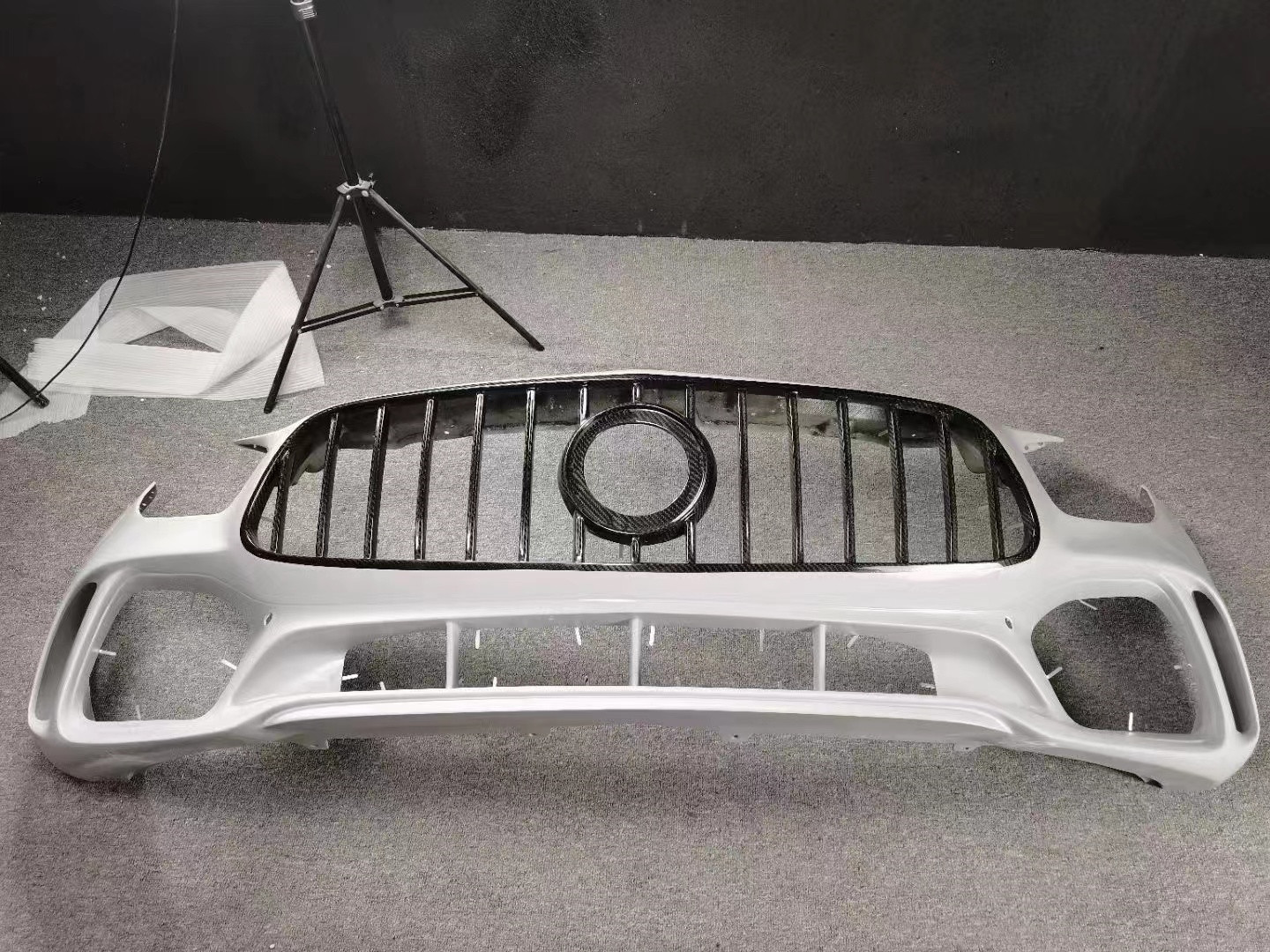 For Mercedes AMG GT Body Kit AMG GT Upgraded PD-style Front Bumper Diffuser Spoiler Body Kit