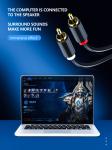 Gold Plated Audio And Video Cable Male To Male HiFi Systems Use