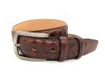 4.0CM Genuine Leather Casual Belts For Men Classic Pin Buckle / Knitted Leather