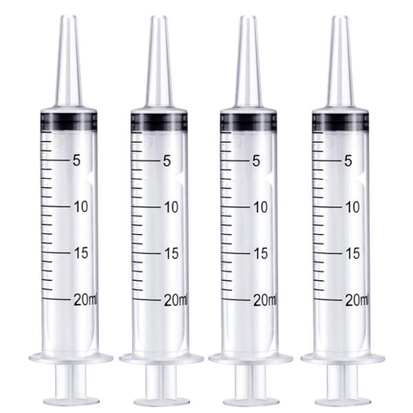 4 Pack Large Plastic Syringe for Scientific Labs and Dispensing Multiple Uses