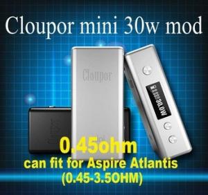 China vv vw ecig mod Cloupor mini 30w box mod with high quanlity on sale