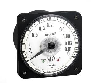 Wholesale 80 * 80mm Round Type AC Insulation Resistance Meter With Relay Alarm from china suppliers