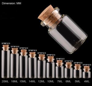 Wholesale Sea salts with dried flowers in clear vials with cork lid from china suppliers