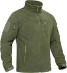 Double Zipper Military Fleece Tactical Jacket Breathable Sustainable