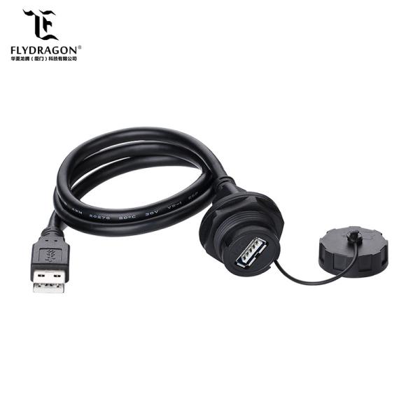 Customize Length Wire Soldering USB 2.0/3.0 Female Panel Mount Waterproof