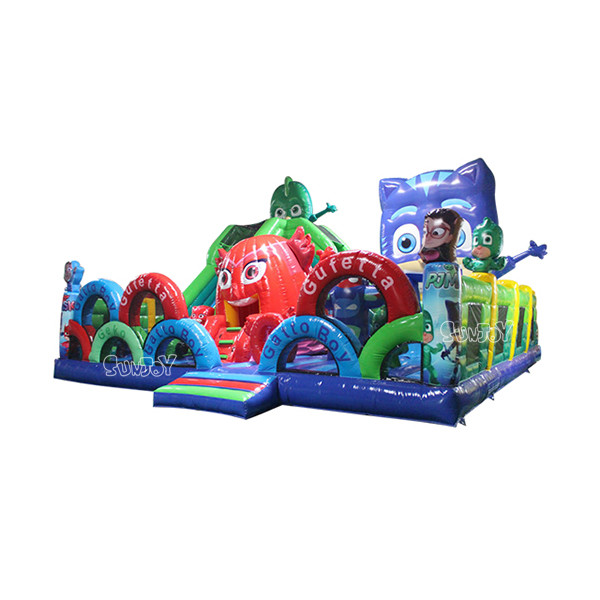 Pj Masks Inflatable Amusement Park Commercial Bouncy Castle