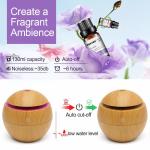 Cool Mist Wood Grain Mini Size 130ML Air Humidifier, Portable Desktop For Office