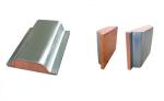 Narrow Side Copper Plated Aluminum Sheet Flat Optional Size Electical Conductivi