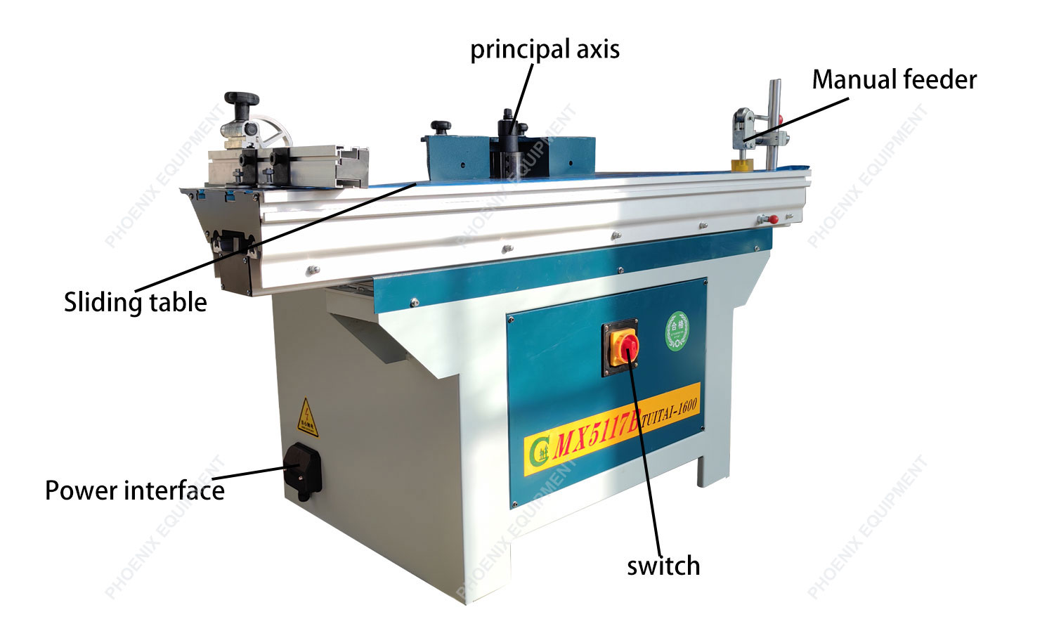 Max.Working Thickness 120mm MX5117B Wood Spindle Moulder for Professional Woodworking