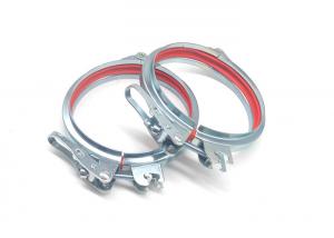Wholesale Adjustable Bolt Lock Ring 100mm Duct Hose Clamp For Dust Extraction Flanged from china suppliers