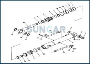 Wholesale 707-99-14430 7079914430 Boom Cylinder Seal Kit for KOMATSU PC10-7 from china suppliers