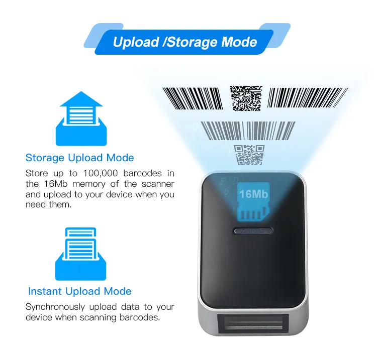 DYscan DI9010C-2D Wearable Bluetooth Barcode Scanner for Logistics