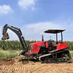 Compact 100hp Crawler Tractor Compact Farm Hydraulic Tractor With Front Loader /