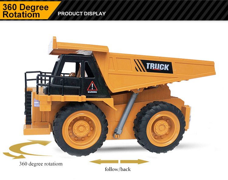 2.4G RC Tipping Bucket Dump Truck for Remote Control Engineering and Soil Transport