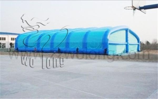 China tatanic good quality blue inflatable Tent