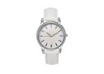 30MM Diameter Alloy Women Quartz Watches Hardened Glass With PU Leather Strap