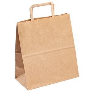 Wholesale Custom Logo Paper Recyclable Take Away Bag Packaging Kraft Paper Bags Wholesale from china suppliers
