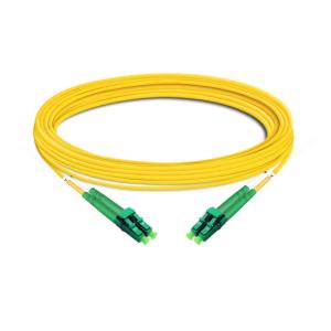 Wholesale 10m (33ft) Duplex OS2 Single Mode LC APC to LC APC PVC (OFNR) Fiber Optic Cable from china suppliers