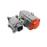 Customized Stainless Steel 3PC Pneumatic Electric Actuated Floating Control Ball
